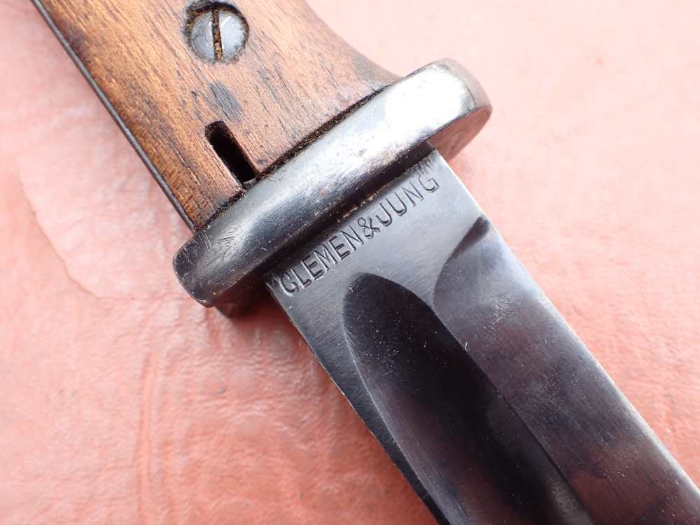 GERMAN WWII 98K BAYONET w/ SCABBARD & FROG CLEMEN & JUNG PRIVATE PURCHASE-img-39