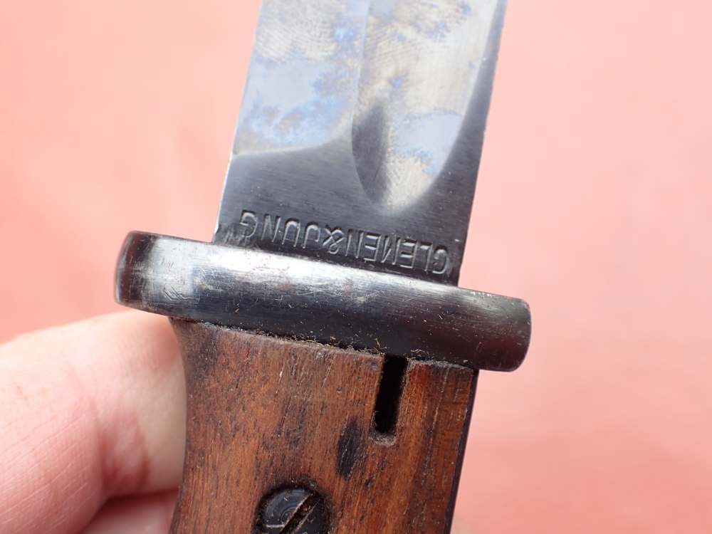 GERMAN WWII 98K BAYONET w/ SCABBARD & FROG CLEMEN & JUNG PRIVATE PURCHASE-img-37