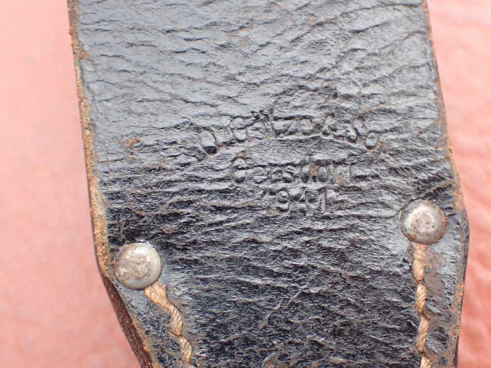 GERMAN WWII 98K BAYONET w/ SCABBARD & FROG CLEMEN & JUNG PRIVATE PURCHASE-img-65