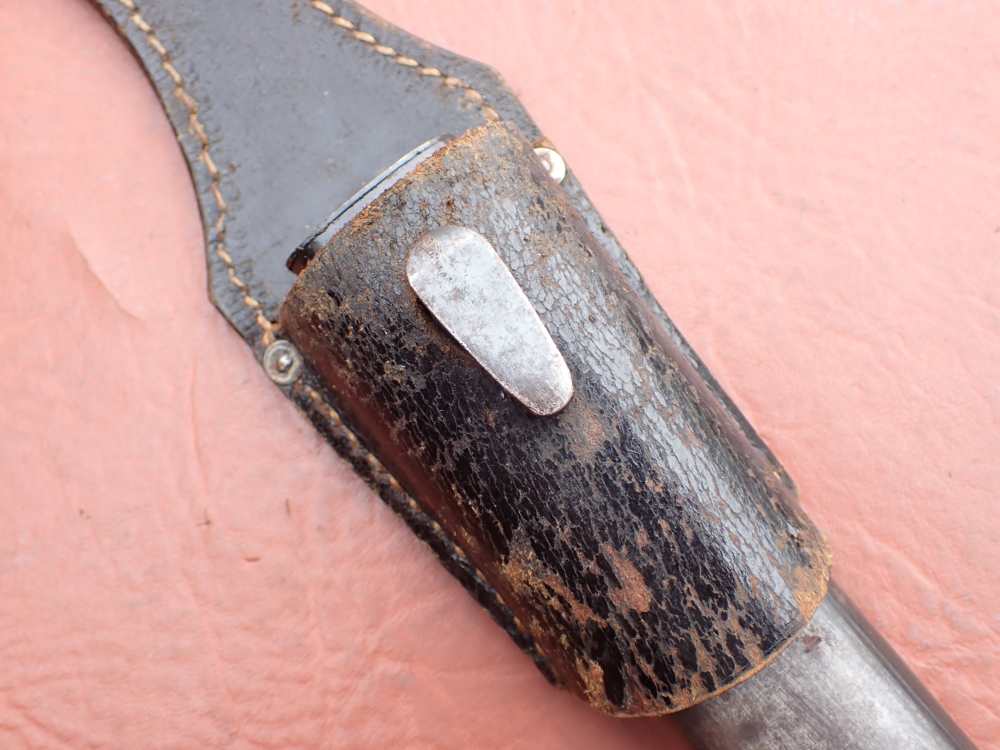 GERMAN WWII 98K BAYONET w/ SCABBARD & FROG CLEMEN & JUNG PRIVATE PURCHASE-img-58