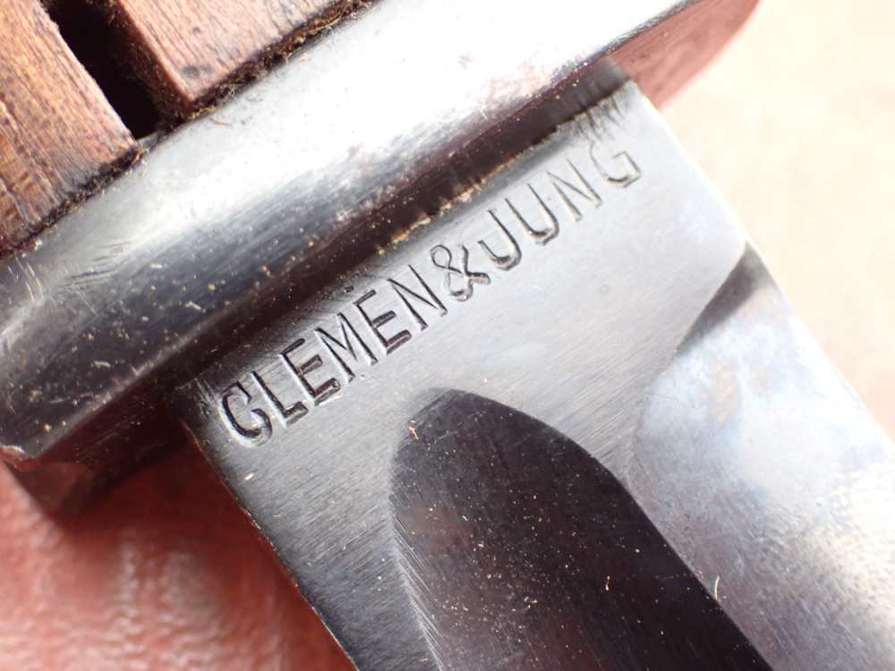 GERMAN WWII 98K BAYONET w/ SCABBARD & FROG CLEMEN & JUNG PRIVATE PURCHASE-img-40