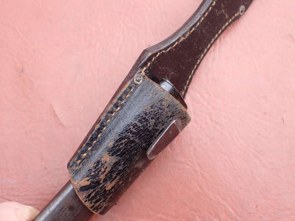 GERMAN WWII 98K BAYONET w/ SCABBARD & FROG CLEMEN & JUNG PRIVATE PURCHASE-img-59