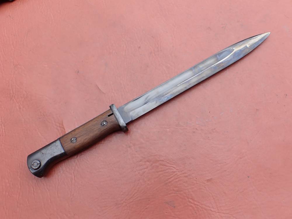 GERMAN WWII 98K BAYONET w/ SCABBARD & FROG CLEMEN & JUNG PRIVATE PURCHASE-img-6