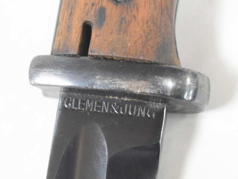 GERMAN WWII 98K BAYONET w/ SCABBARD & FROG CLEMEN & JUNG PRIVATE PURCHASE-img-14
