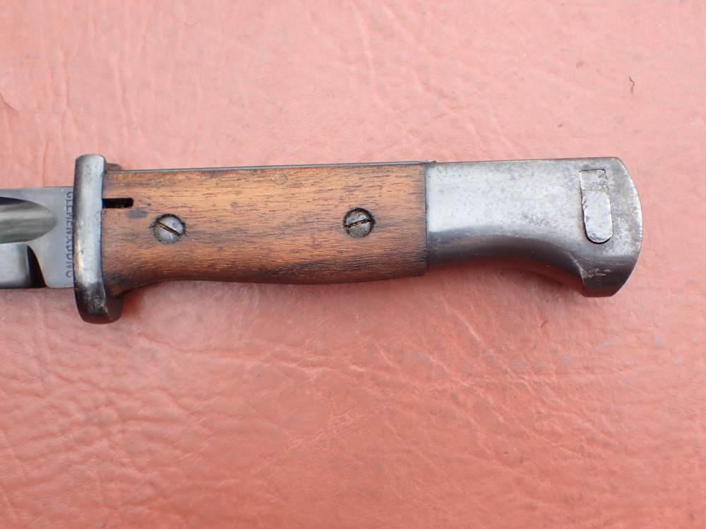 GERMAN WWII 98K BAYONET w/ SCABBARD & FROG CLEMEN & JUNG PRIVATE PURCHASE-img-19