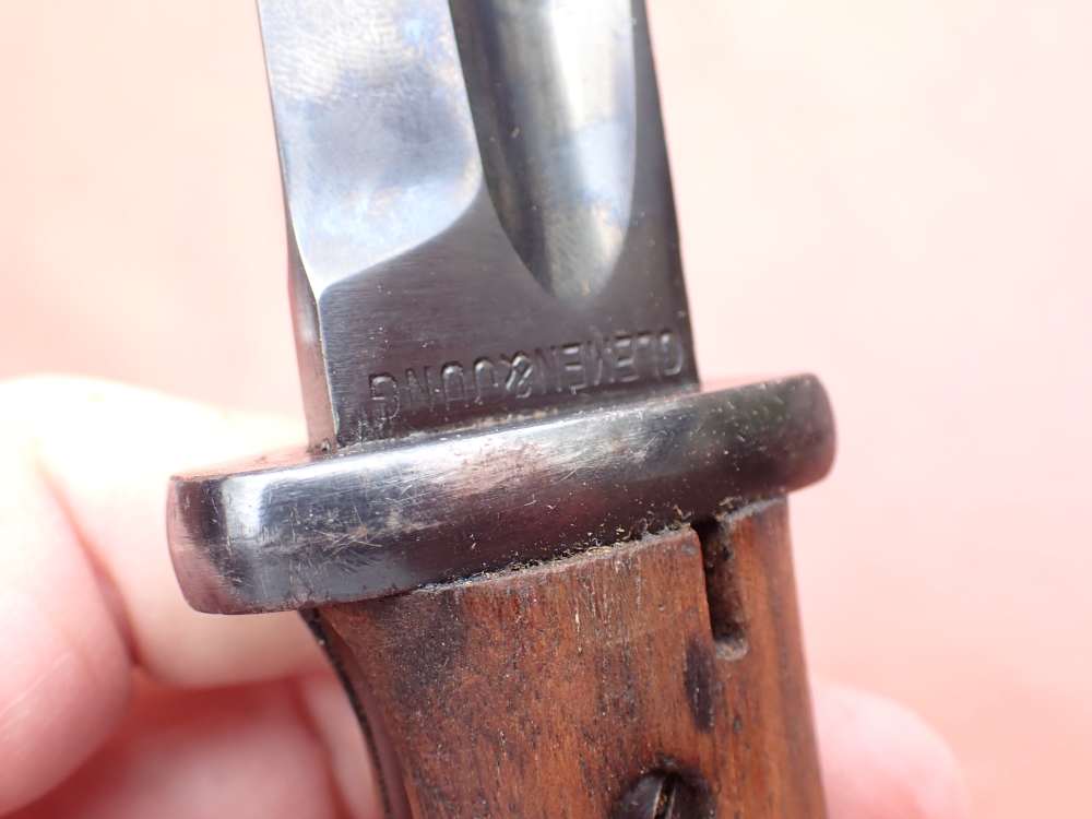 GERMAN WWII 98K BAYONET w/ SCABBARD & FROG CLEMEN & JUNG PRIVATE PURCHASE-img-38