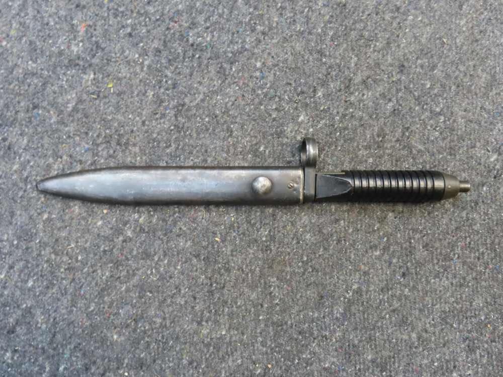 PAKISTANI HK G3 RIFLE BAYONET w/ SCABBARD BOWIE BLADE POF MARKED DATED 1969-img-2