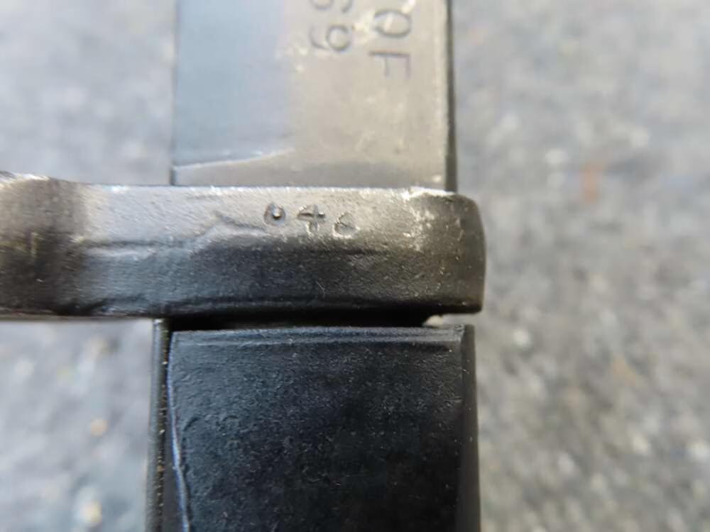 PAKISTANI HK G3 RIFLE BAYONET w/ SCABBARD BOWIE BLADE POF MARKED DATED 1969-img-9