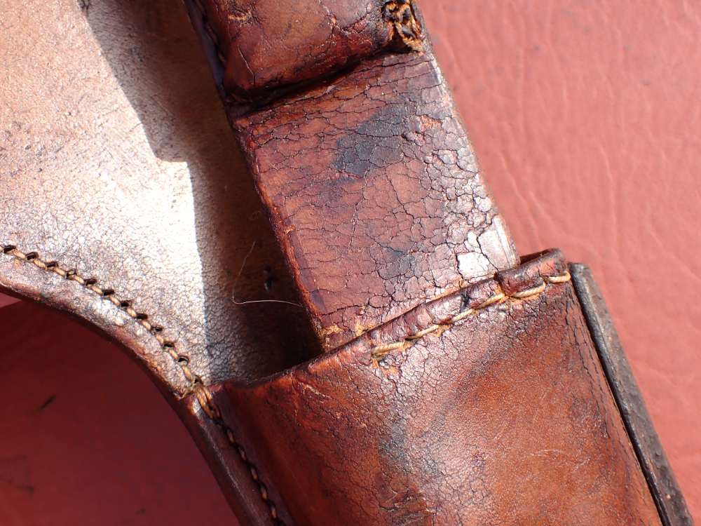 IMPERIAL WWI GERMAN MAUSER BROOMHANDLE STOCK LEATHER HOLSTER DATED 1918-img-29