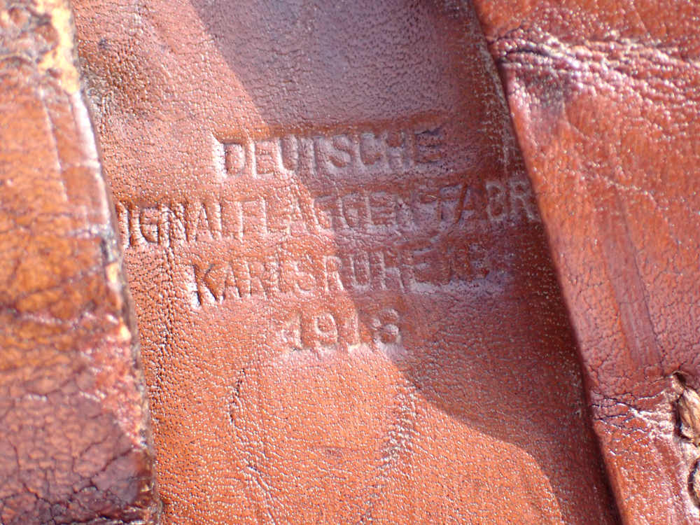 IMPERIAL WWI GERMAN MAUSER BROOMHANDLE STOCK LEATHER HOLSTER DATED 1918-img-16