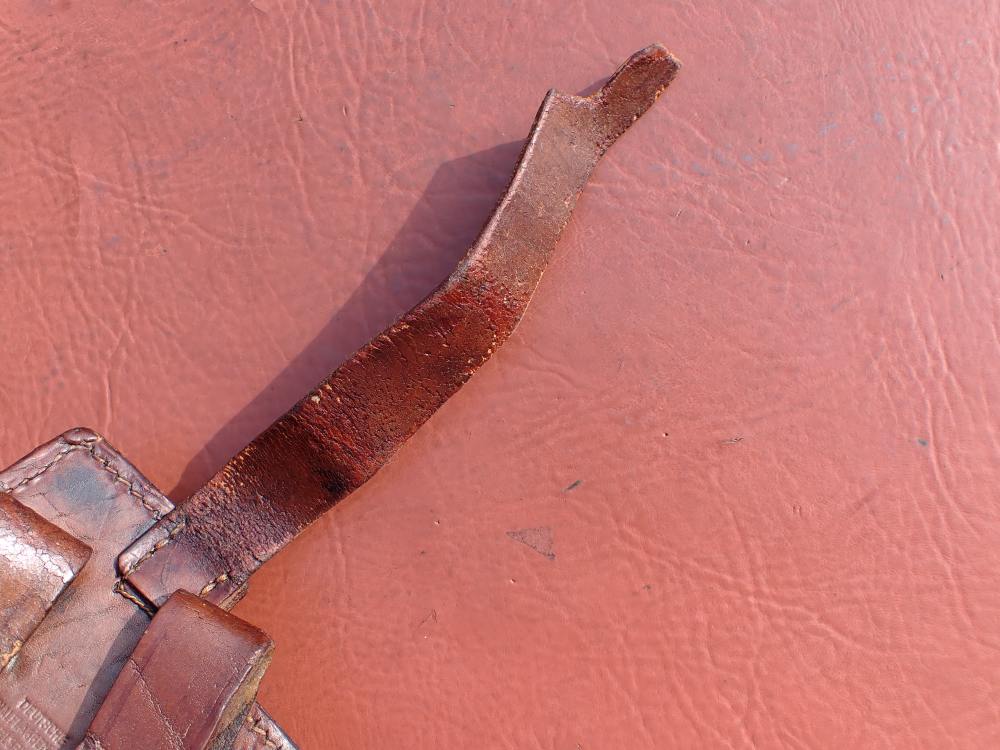 IMPERIAL WWI GERMAN MAUSER BROOMHANDLE STOCK LEATHER HOLSTER DATED 1918-img-45