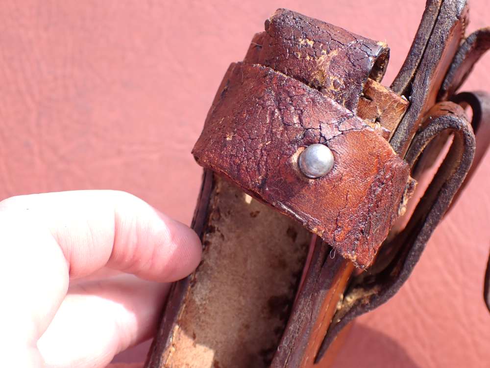 IMPERIAL WWI GERMAN MAUSER BROOMHANDLE STOCK LEATHER HOLSTER DATED 1918-img-30
