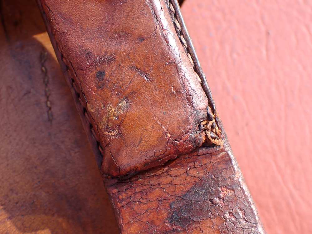 IMPERIAL WWI GERMAN MAUSER BROOMHANDLE STOCK LEATHER HOLSTER DATED 1918-img-28