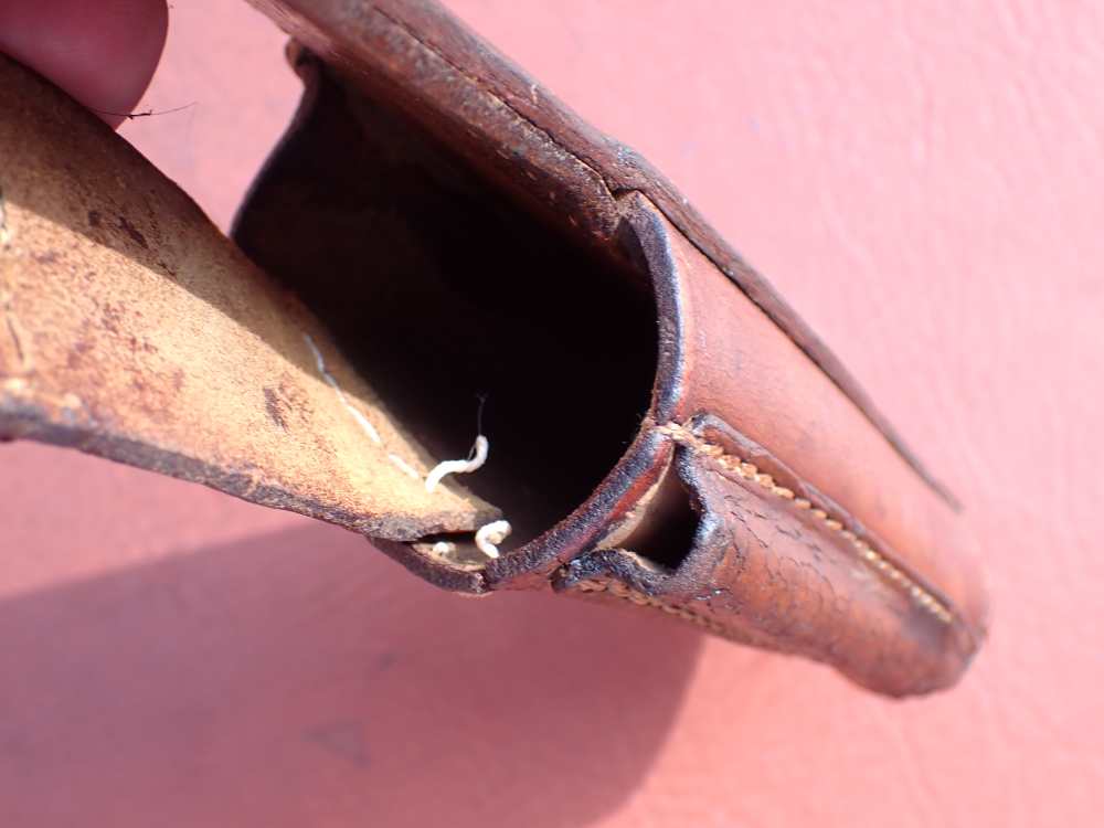 IMPERIAL WWI GERMAN MAUSER BROOMHANDLE STOCK LEATHER HOLSTER DATED 1918-img-32