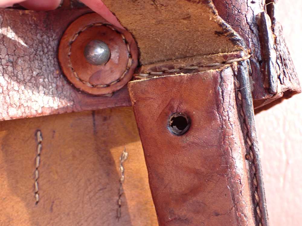 IMPERIAL WWI GERMAN MAUSER BROOMHANDLE STOCK LEATHER HOLSTER DATED 1918-img-26