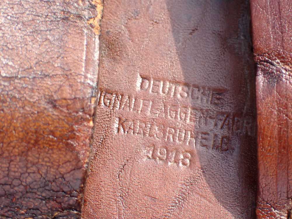 IMPERIAL WWI GERMAN MAUSER BROOMHANDLE STOCK LEATHER HOLSTER DATED 1918-img-22