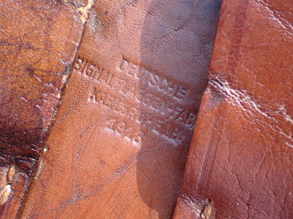 IMPERIAL WWI GERMAN MAUSER BROOMHANDLE STOCK LEATHER HOLSTER DATED 1918-img-15