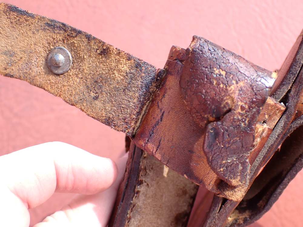 IMPERIAL WWI GERMAN MAUSER BROOMHANDLE STOCK LEATHER HOLSTER DATED 1918-img-31