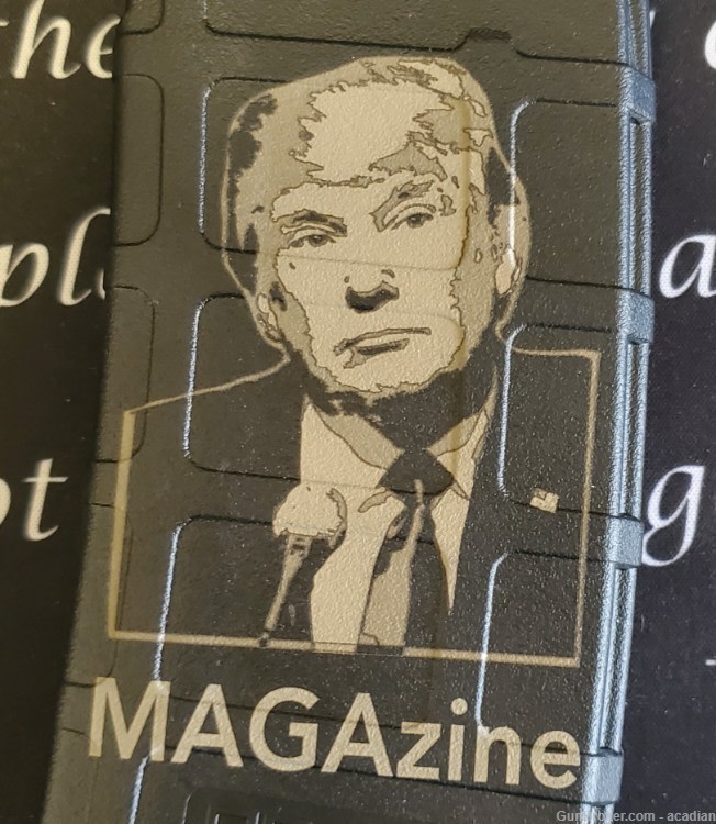 Trump MAGAzine Laser Engraved PMAG no cc fees AR15 magazine-img-0