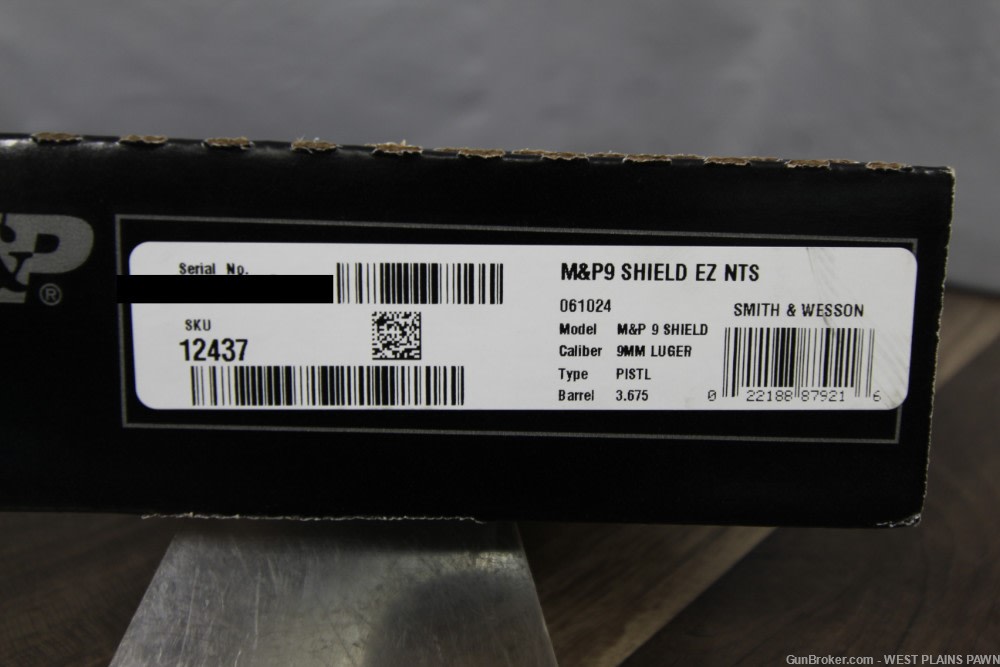 NIB S&W Smith & Wesson M&P Shield EZ Semi Auto 9mm 3.6" 8+1 Black 12437-img-3