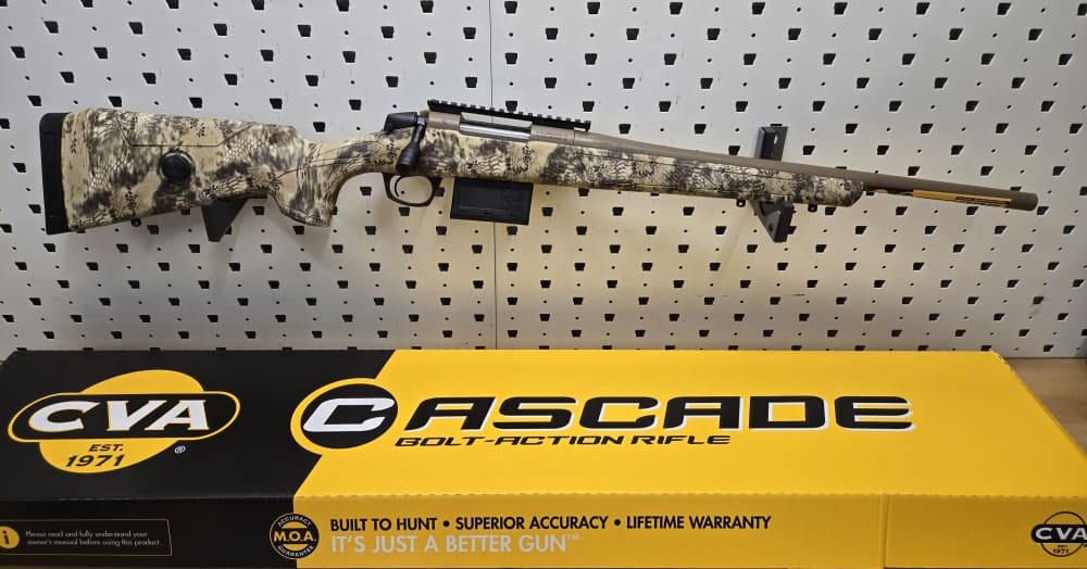 CVA CR4054 Cascade Varmint Hunter 22 Creedmoor 10+1 20" FDE ADJ Comb Stock-img-0