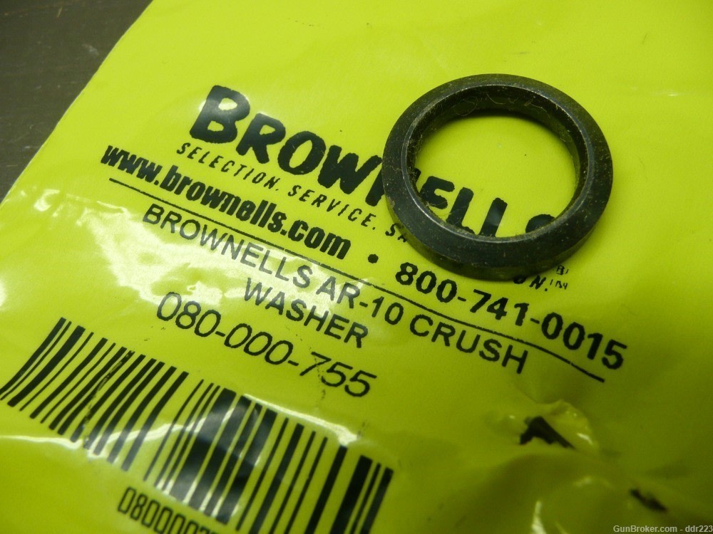 AR-10 Flash Hider Crush Washer, Brownell's, New -img-1