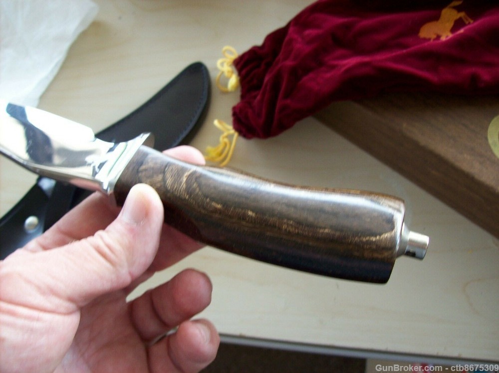 Colt Hunting Knife Skinner Sheffield England Sheath Box Pouch-img-12