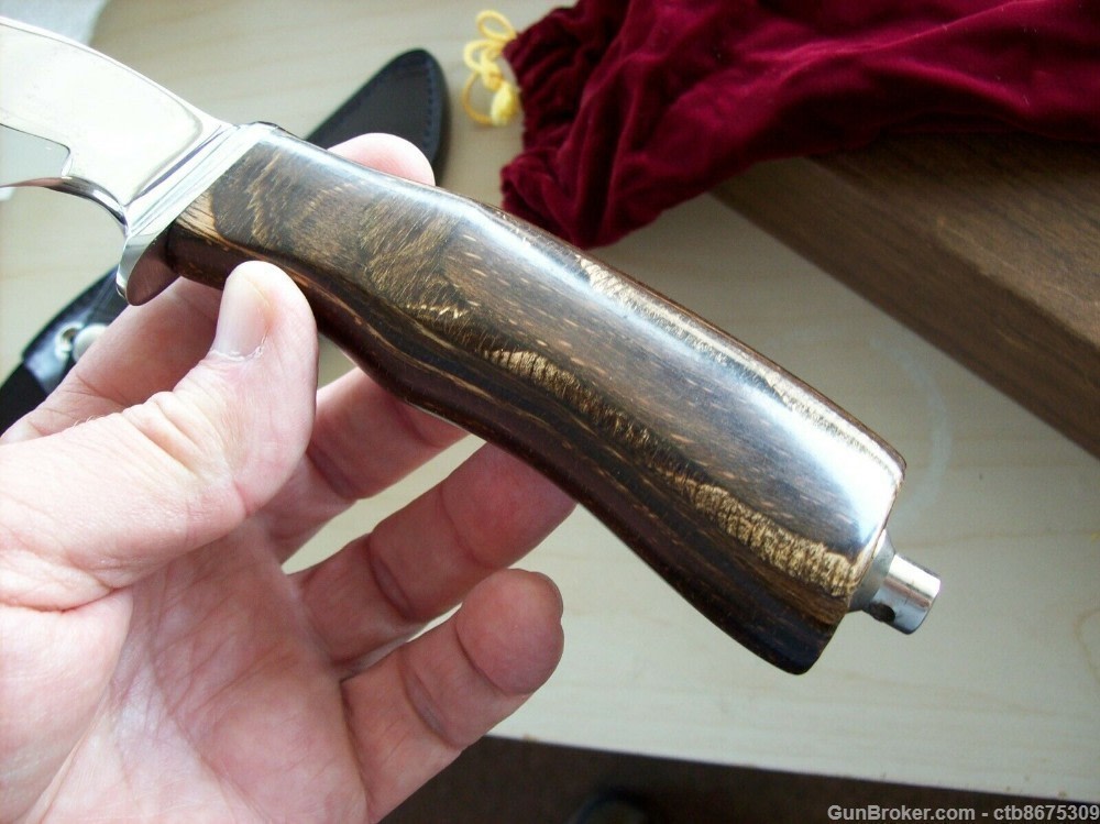 Colt Hunting Knife Skinner Sheffield England Sheath Box Pouch-img-10