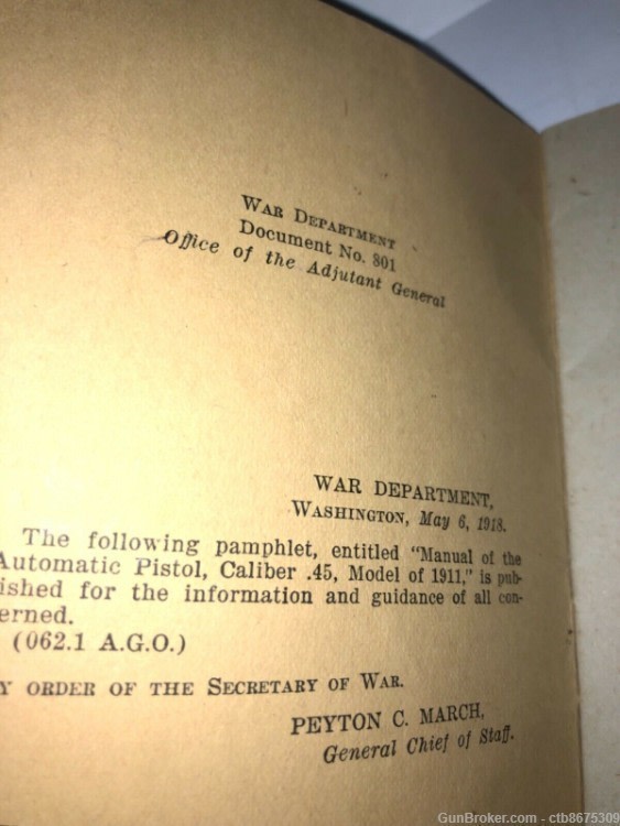 WWI Colt 1911Manual of the Automatic Pistol Caliber .45-img-2