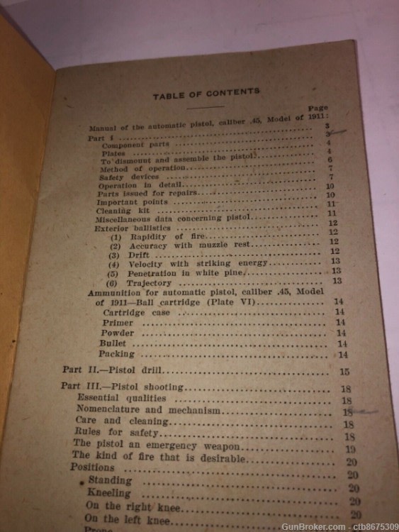 WWI Colt 1911Manual of the Automatic Pistol Caliber .45-img-4