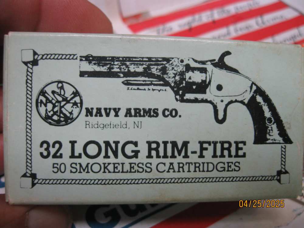 Very Scarce Navy Arms 32 LONG RIMFIRE 50 rd Excel Revolver Ammo; more avail-img-1