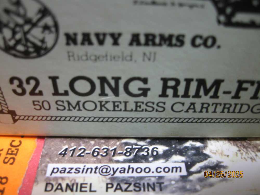 Very Scarce Navy Arms 32 LONG RIMFIRE 50 rd Excel Revolver Ammo; more avail-img-6