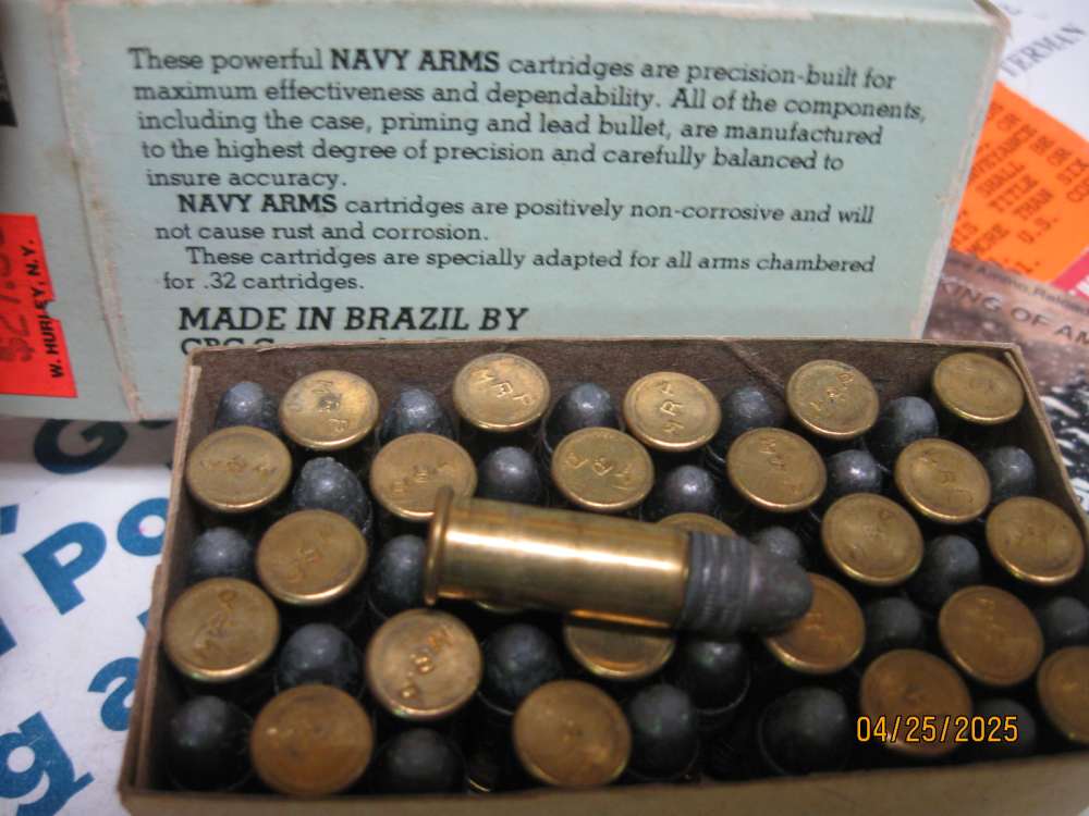 Very Scarce Navy Arms 32 LONG RIMFIRE 50 rd Excel Revolver Ammo; more avail-img-4