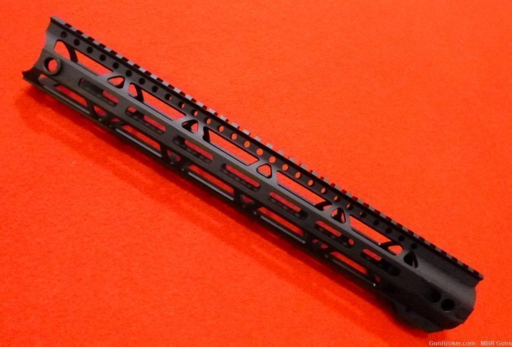 AR 10 LR-308 15" M-Lok Lightweight Freefloat Rail Low Profile 6061-T6-img-4