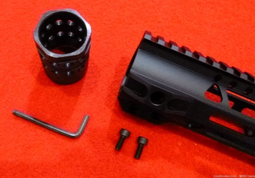 AR 10 LR-308 15" M-Lok Lightweight Freefloat Rail Low Profile 6061-T6-img-10