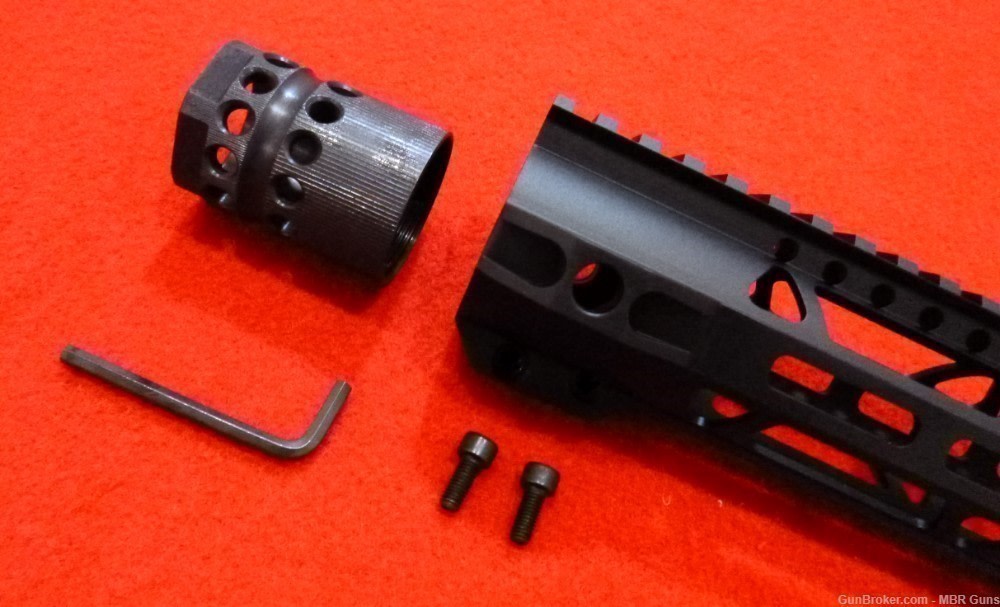 AR 10 LR-308 15" M-Lok Lightweight Freefloat Rail Low Profile 6061-T6-img-8