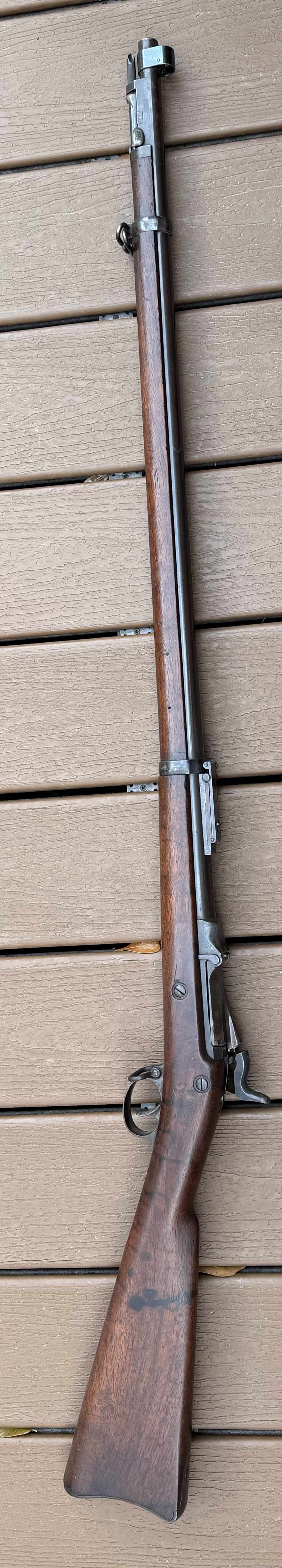 Nice US Springfield trapdoor model 1888 rod bayonet 45-70 antique -img-5