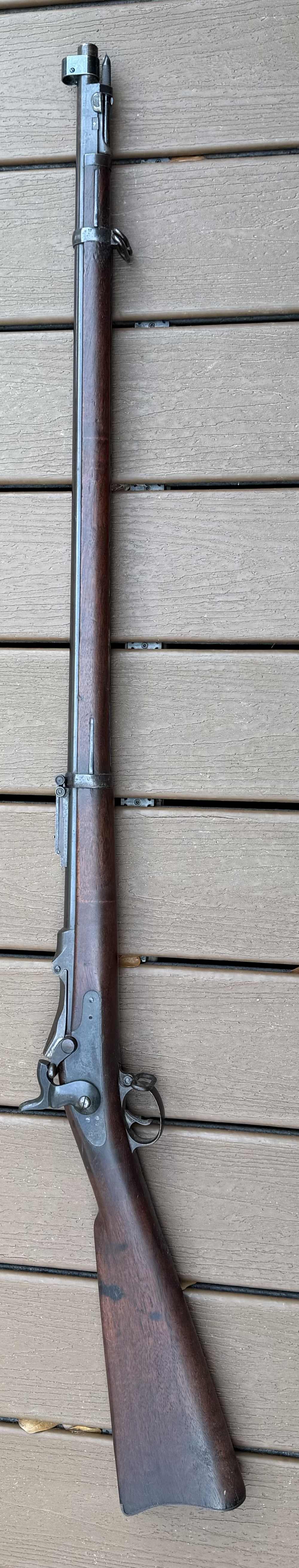 Nice US Springfield trapdoor model 1888 rod bayonet 45-70 antique -img-0
