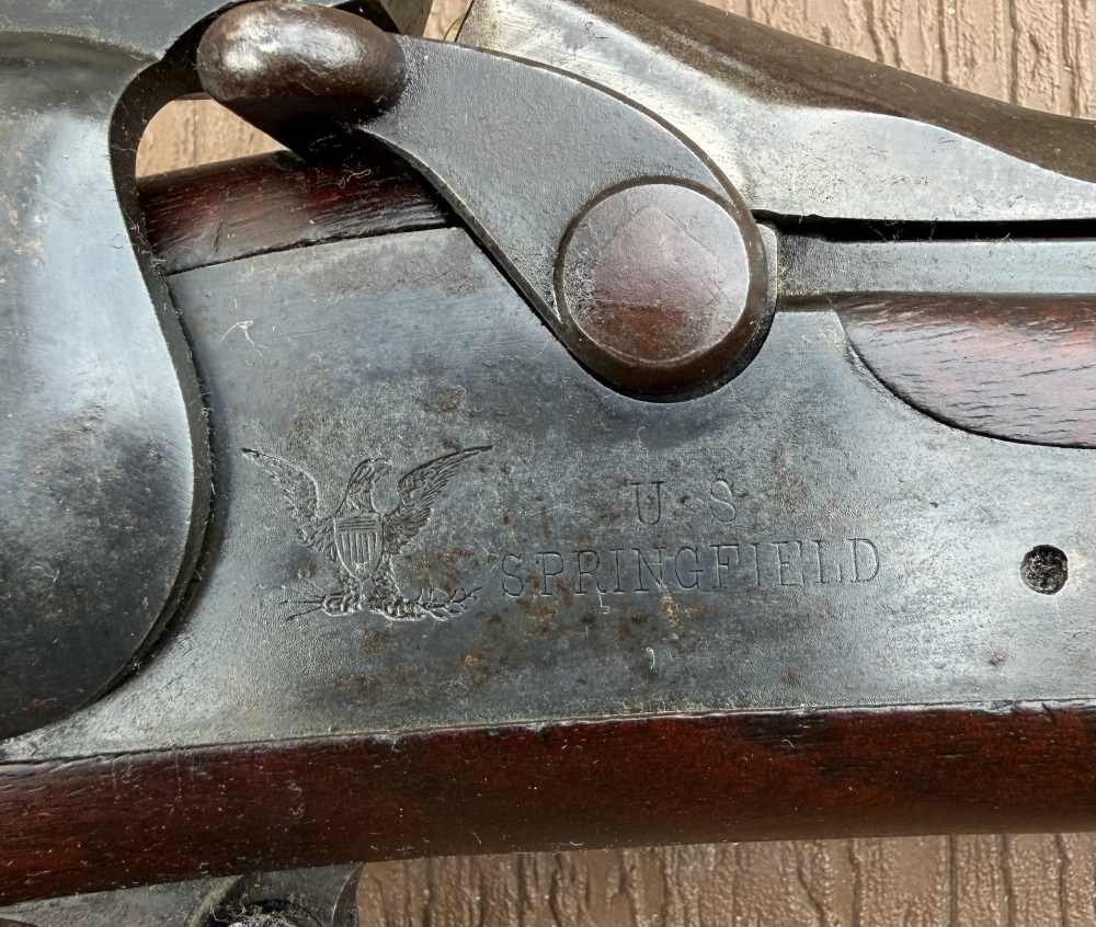 Nice US Springfield trapdoor model 1888 rod bayonet 45-70 antique -img-2