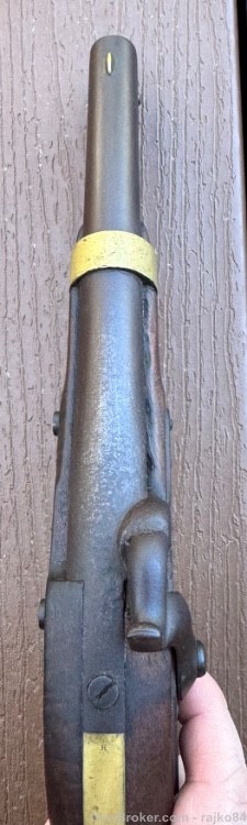 Nice untouched US model 1842 civil war percussion pistol 1850 Aston -img-5