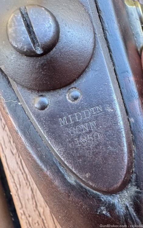 Nice untouched US model 1842 civil war percussion pistol 1850 Aston -img-6