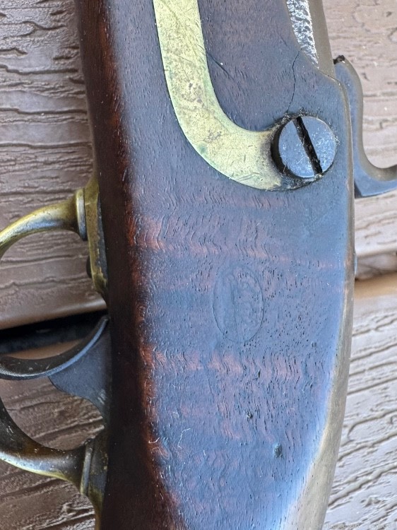 Nice untouched US model 1842 civil war percussion pistol 1850 Aston -img-2