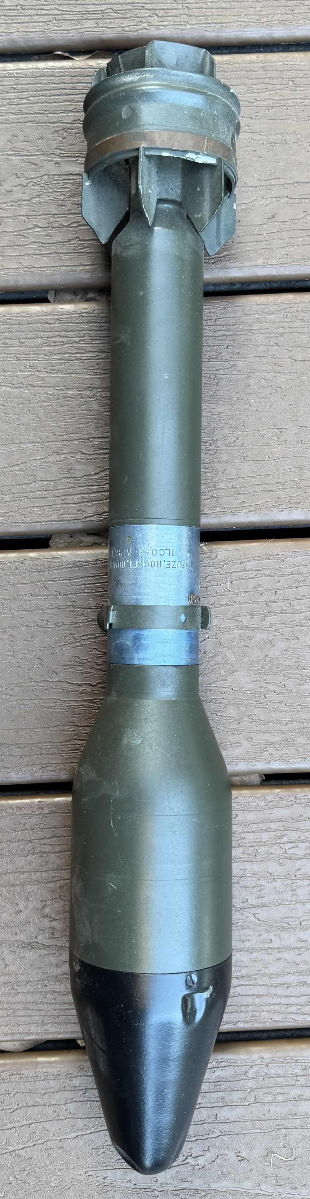 Nice original US super bazooka m 405 rocket inert-img-0