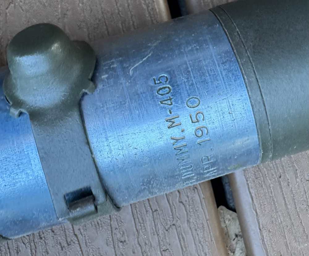 Nice original US super bazooka m 405 rocket inert-img-5