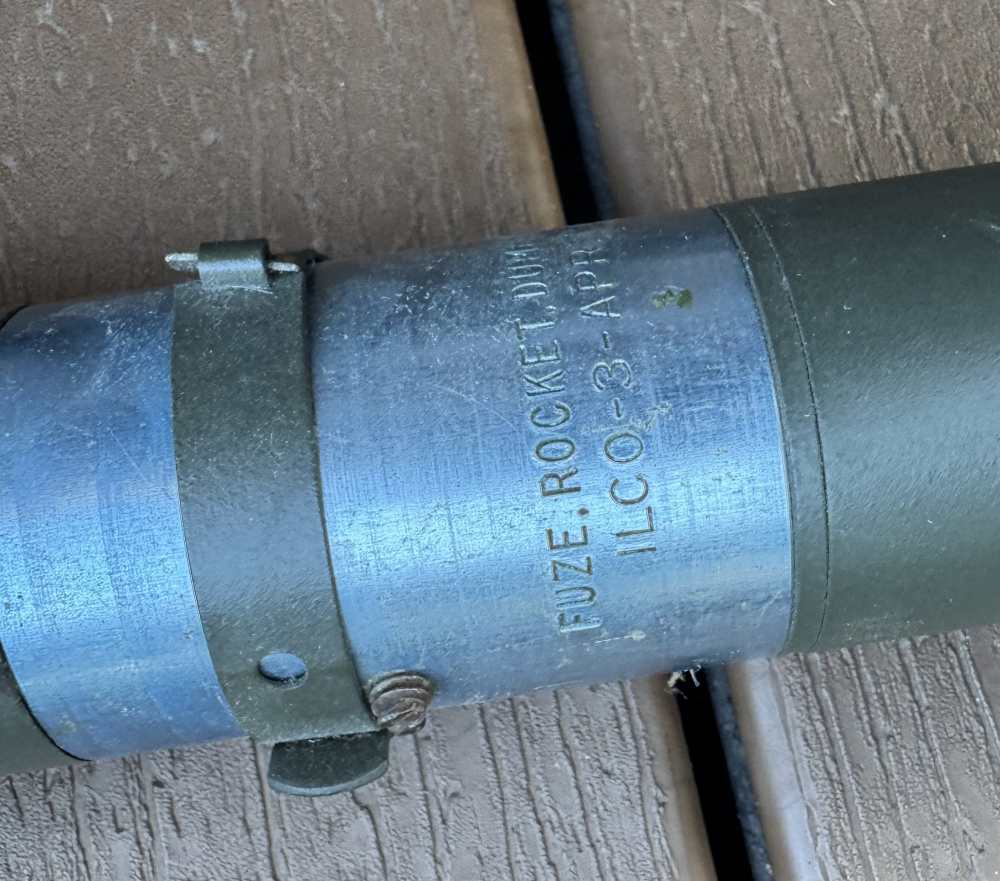 Nice original US super bazooka m 405 rocket inert-img-2