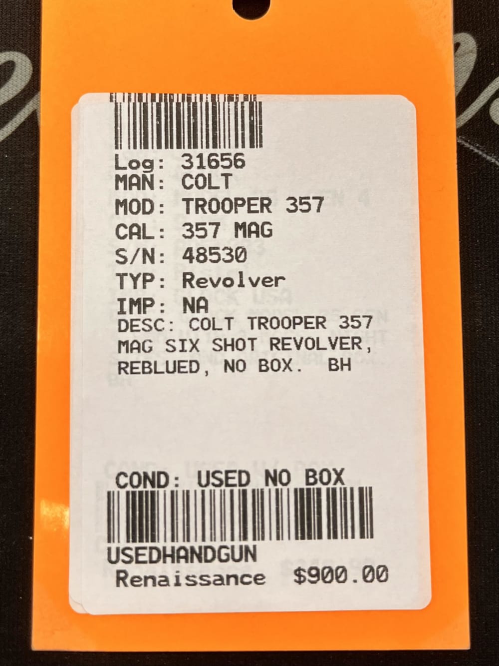 USED COLT TROOPER REVOLVER .357MAG 6-SHOT - REBLUED-img-7