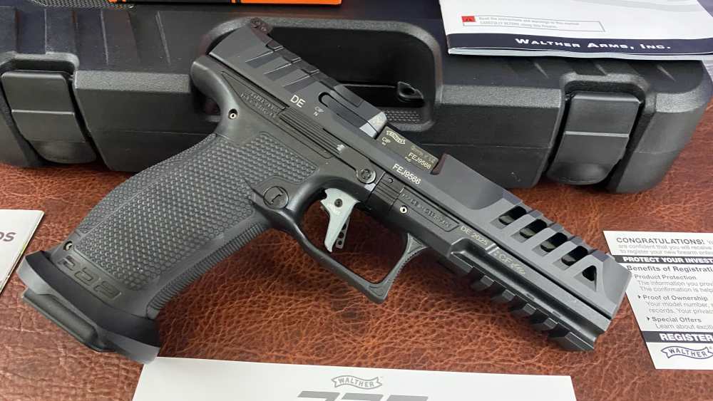 Walther PDP MATCH Pistol 9MM 5" Optics Ready 20RD, with CH optic and plate -img-4