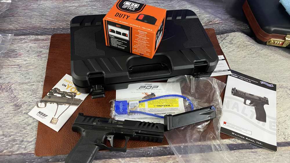 Walther PDP MATCH Pistol 9MM 5" Optics Ready 20RD, with CH optic and plate -img-12