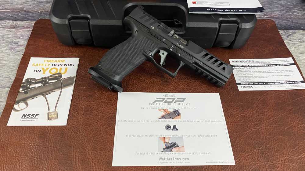 Walther PDP MATCH Pistol 9MM 5" Optics Ready 20RD, with CH optic and plate -img-6