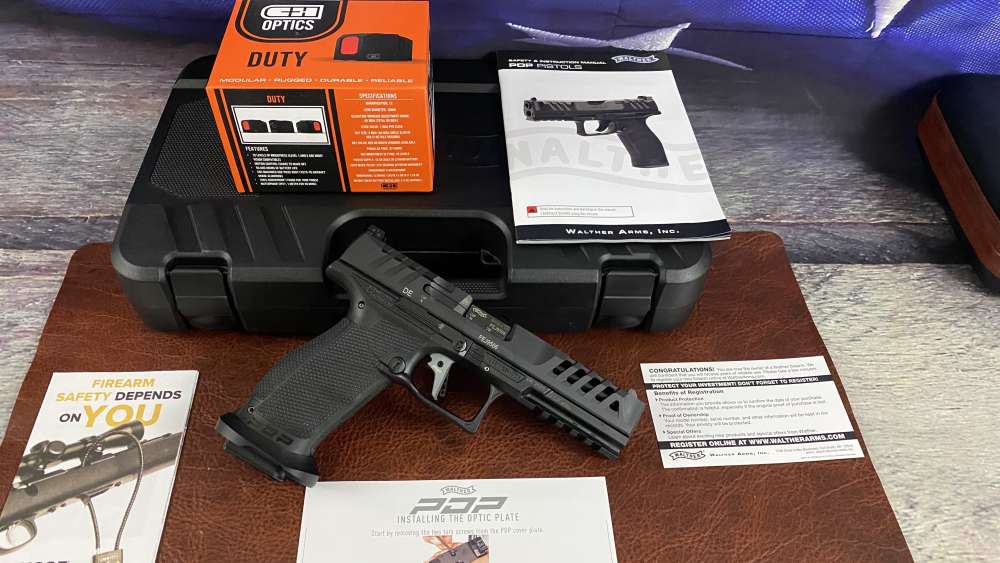 Walther PDP MATCH Pistol 9MM 5" Optics Ready 20RD, with CH optic and plate -img-7